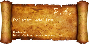 Polster Adelina névjegykártya